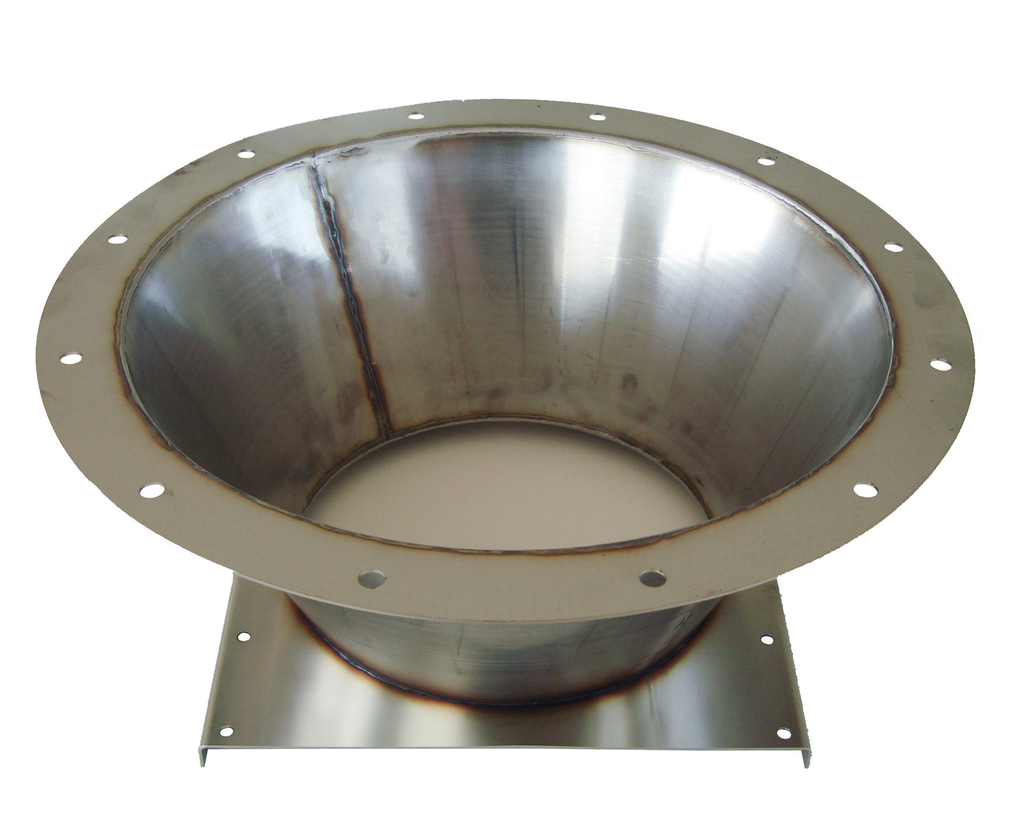 Silo connection funnel, sst (AISI 304), with horizontal flange Ø 560 mm