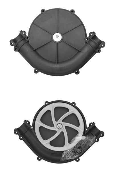 90° corner, Nylon Wheel, for 60mm piping