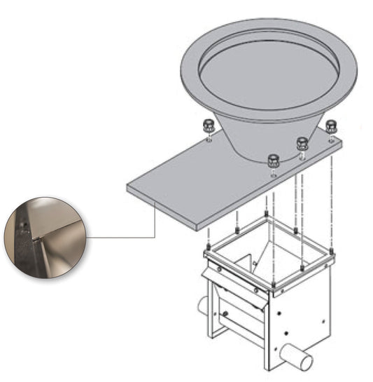 Silo connection, GRP, in SET 60mm
