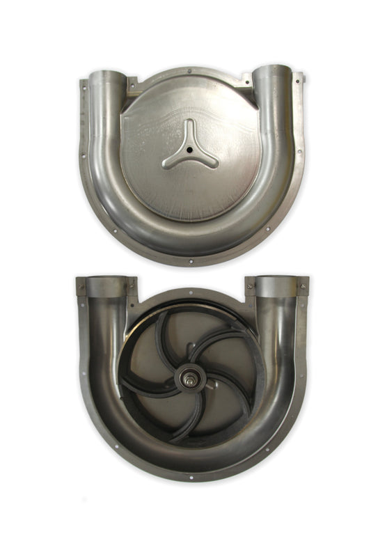 180° corner, sst (AISI 304), with stainless steel sheet housing 60mm