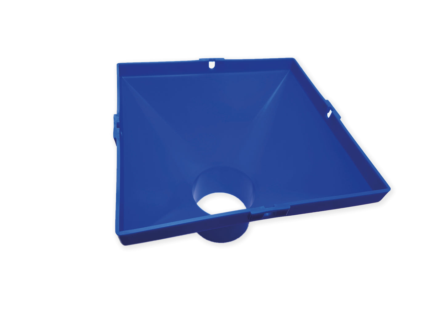 Funnel, blue, for WAS, 75mm
