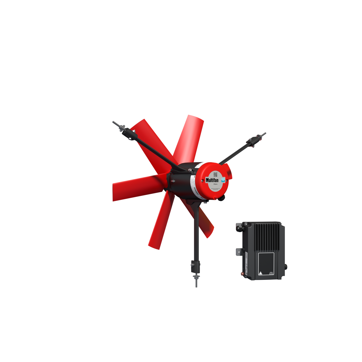 Vosterman Tube Mounting Fans, 50cm, 3phase, 6550m3/h, 210W