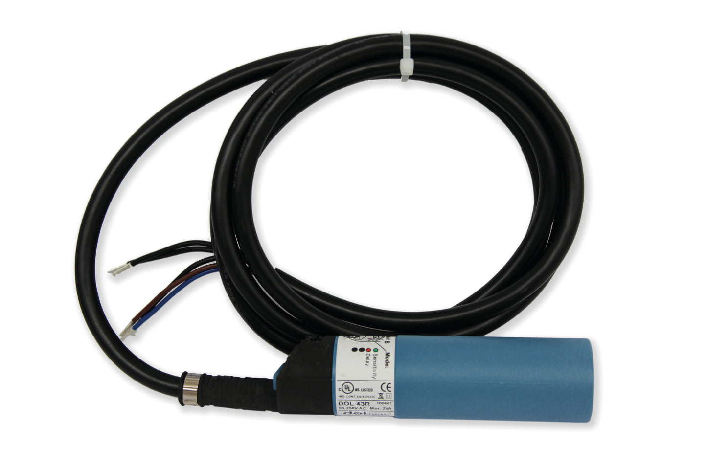 Capacitive sensor, DOL 45 R, with switch-on & switch-off delay