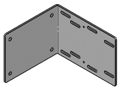 Mounting support right angle